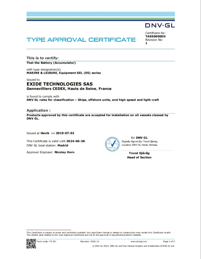 DNV-GL-certification