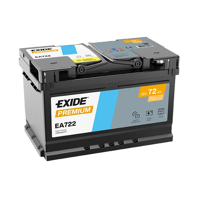 EXIDE EA722 Premium indítóakkumulátor